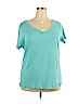 INC International Concepts 100% Cotton Blue Short Sleeve T-Shirt Size 2X - photo 1