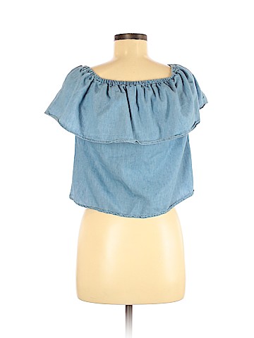 Charlotte Russe Short Sleeve Blouse (view 2)