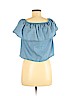 Charlotte Russe Blue Short Sleeve Blouse Size M - photo 2