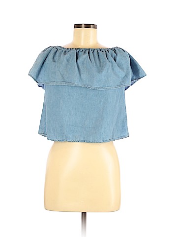 Charlotte Russe Short Sleeve Blouse (view 1)