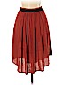 H&M 100% Viscose Orange Casual Skirt Size 6 - photo 2