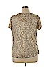 Ruby Rd. Tan Short Sleeve Top Size XL - photo 2
