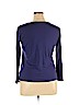 Daisy Fuentes 100% Cotton Purple Long Sleeve T-Shirt Size XL - photo 2