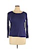 Daisy Fuentes 100% Cotton Purple Long Sleeve T-Shirt Size XL - photo 1