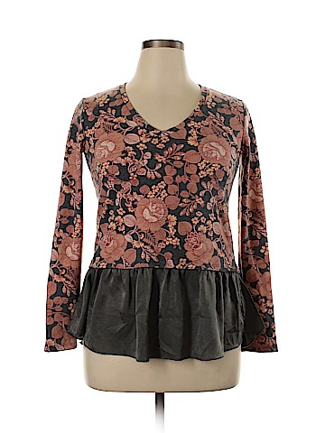 Bobeau Long Sleeve Top (view 1)