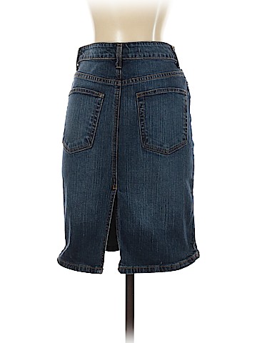 Garnet Hill Denim Skirt (view 2)