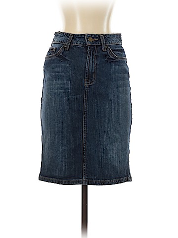 Garnet Hill Denim Skirt (view 1)