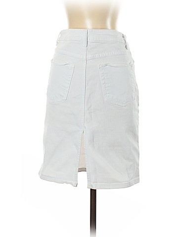 Garnet Hill Denim Skirt (view 2)