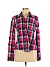 Hollister 100% Cotton Pink Long Sleeve Button-Down Shirt Size M - photo 1
