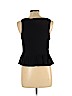 Zara 100% Cotton Black Sleeveless Blouse Size L - photo 2