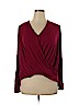Akemi + Kin 100% Rayon Burgundy Long Sleeve Top Size XL - photo 1