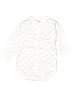 LIVLY 100% Cotton White Long Sleeve Onesie Size 6-9 mo - photo 1