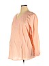 Duo Maternity 100% Cotton Pink Long Sleeve Blouse Size 2X - photo 1