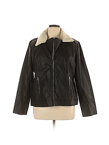 Style&Co Faux Leather Jacket (view 1)