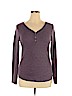 Faded Glory Purple Long Sleeve Henley Size XL - photo 1