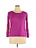 Daisy Fuentes Purple Long Sleeve T-Shirt Size XL - photo 1