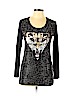Philipp Plein Black Long Sleeve Top Size L - photo 1