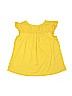 Gap Kids Solid Yellow Short Sleeve Top Size M (youth) - photo 2