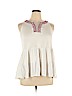 Avenue White Sleeveless Top Size 14 - photo 1