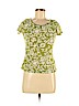 Ann Taylor for Kay Unger 100% Nylon Green Short Sleeve Top Size M (petite) - photo 1