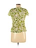 Ann Taylor for Kay Unger 100% Nylon Green Short Sleeve Top Size M (petite) - photo 2