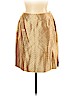 Talbots 100% Silk Gold Silk Skirt Size 16 - photo 1