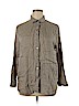 J.jill 100% Linen Tan Long Sleeve Blouse Size XL - photo 1