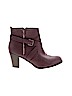 Just Fab Burgundy Ankle Boots Size 11 - photo 1