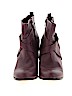 Just Fab Burgundy Ankle Boots Size 11 - photo 2