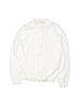 Crewcuts Outlet 100% Cotton Solid White Cardigan Size 10 - photo 1