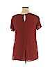 Sonoma Goods for Life 100% Rayon Red Short Sleeve Top Size 1X - photo 2