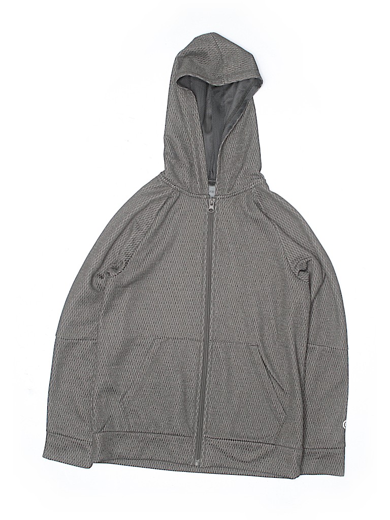 C9 By Champion 100% Polyester Gray Zip Up Hoodie Size M (Youth) - 65% ...