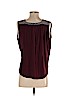 Ann Taylor LOFT 100% Polyester Burgundy Sleeveless Blouse Size S (petite) - photo 2