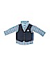 Nautica 100% Cotton Blue Tuxedo Vest 9-12 MO / 12 MO - photo 1