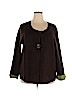 clothes 100% Wool Brown Wool Cardigan Size 2X - photo 1