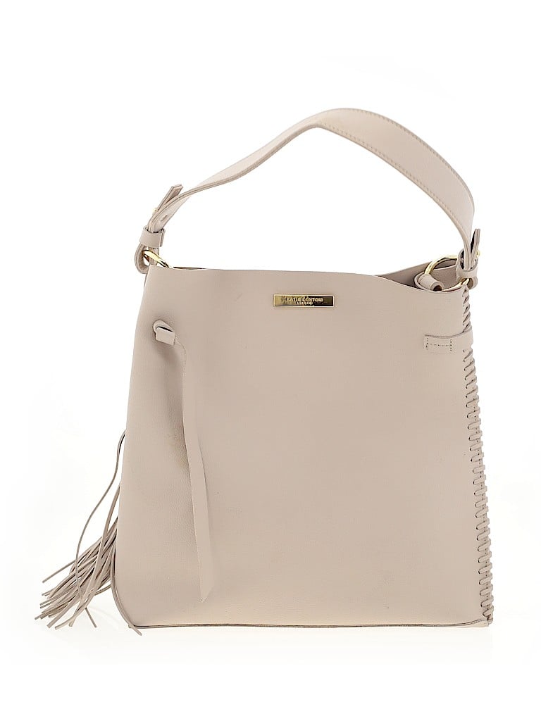 KATIE LOXTON Solid Tan Gray Shoulder Bag One Size - 51% off | thredUP