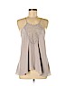 Rebecca Taylor 100% Silk Gray Sleeveless Silk Top Size 6 - photo 1