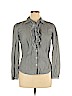 Ann Taylor LOFT Blue Long Sleeve Button-Down Shirt Size 14 - photo 1