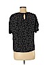 H&M 100% Viscose Black Short Sleeve Blouse Size 8 - photo 2