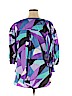 Jennifer Lopez 100% Polyester Purple 3/4 Sleeve Blouse Size XL - photo 2