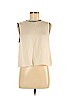 Theory 100% Silk Ivory Sleeveless Silk Top Size M - photo 1