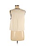 Theory 100% Silk Ivory Sleeveless Silk Top Size M - photo 2