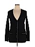Aqua 100% Cashmere Black Cashmere Cardigan Size L - photo 1