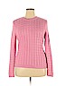 Karen Scott 100% Cotton Pink Pullover Sweater Size XL - photo 1