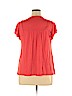Merona 100% Rayon Red Short Sleeve Top Size XL - photo 2
