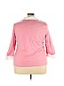 Karen Scott 100% Cotton Pink Pullover Sweater Size 3X - photo 2