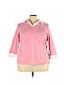 Karen Scott 100% Cotton Pink Pullover Sweater Size 3X - photo 1
