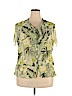 Alfred Dunner 100% Polyester Green Short Sleeve Blouse Size 18 - photo 1