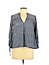 Lucky Brand Blue Long Sleeve Blouse Size XS - photo 1
