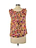 Ann Taylor LOFT Orange Sleeveless Blouse Size L (petite) - photo 2